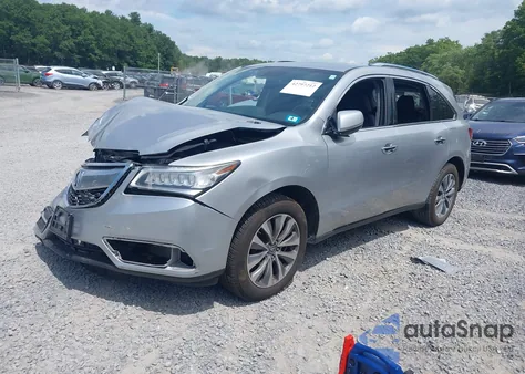 2015 Acura Mdx Technology Package from USA, damaged, VIN 5FRYD4H48FB017451